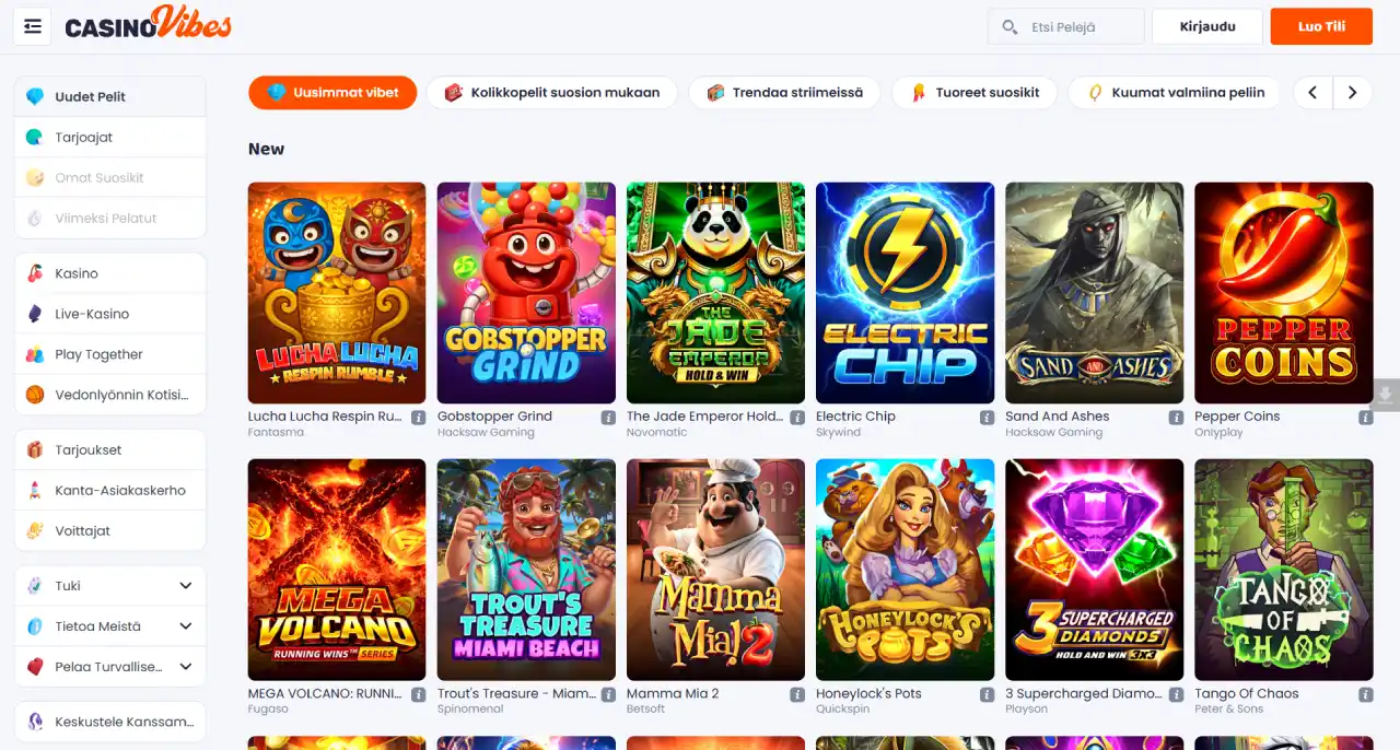 Casino Vibes Games